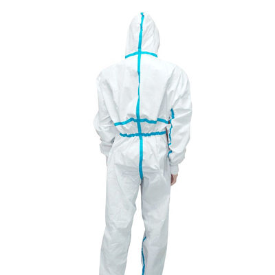 Breathable 22g/m2 Hooded Waterproof Disposable Overalls