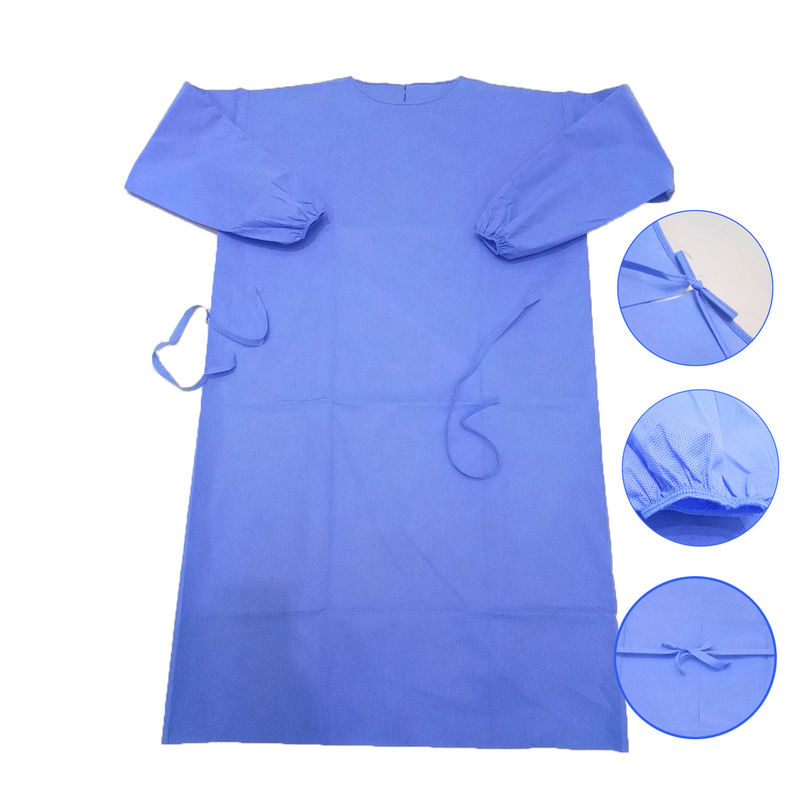 Elastic Cuffs 120*140cm Disposable Isolation Gowns